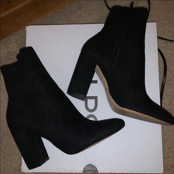 Aldo Shoes Also Aurella Black Booties Poshmark